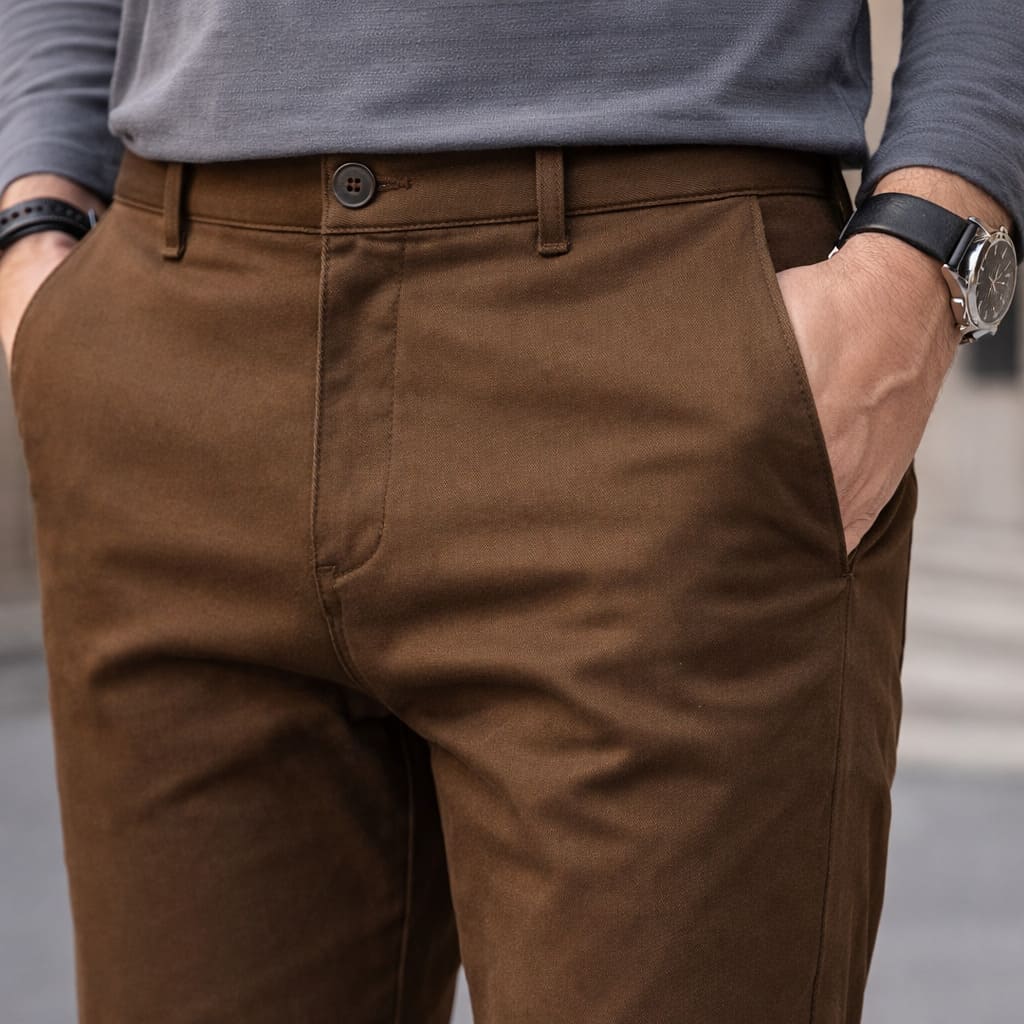 Stretch Cotton Tailored Trouser