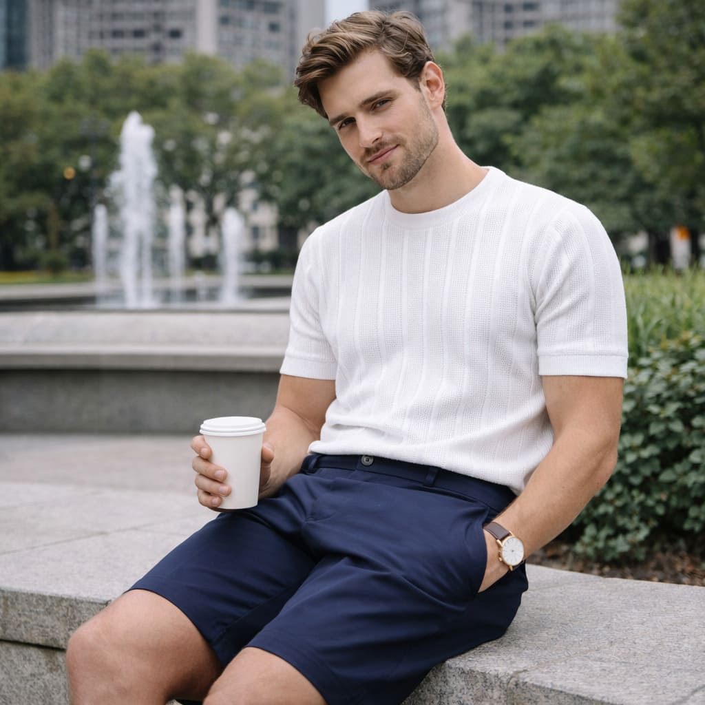 T-shirt de Malha Premium