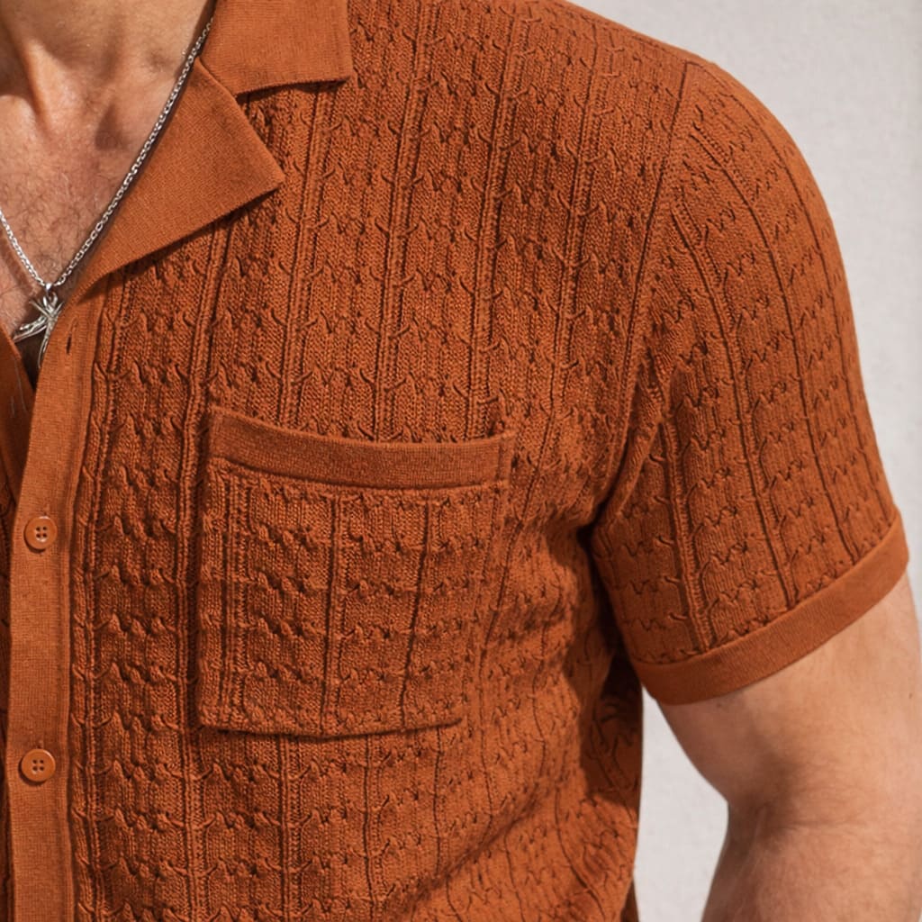 Polo de Malha com Gola Cubana