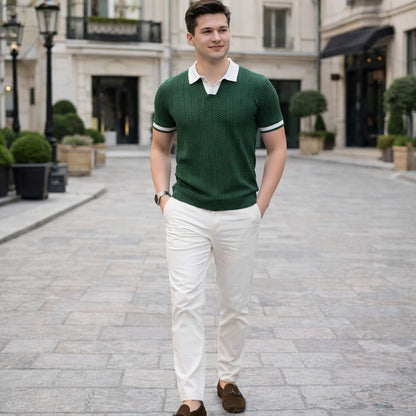 Polo de Malha Ice Silk Texturizado