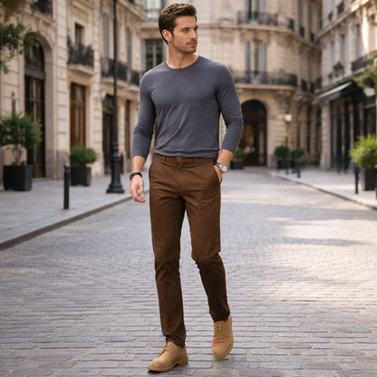 Stretch Cotton Tailored Trouser 
