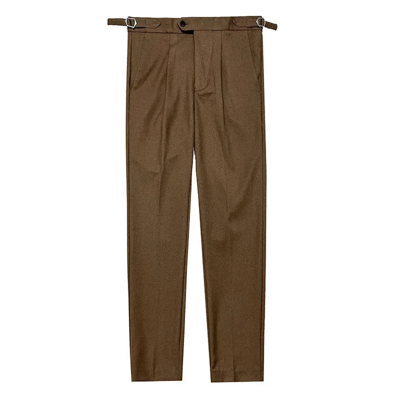 Calças com Ajuste Lateral Estilo Napolitano - Vyeto