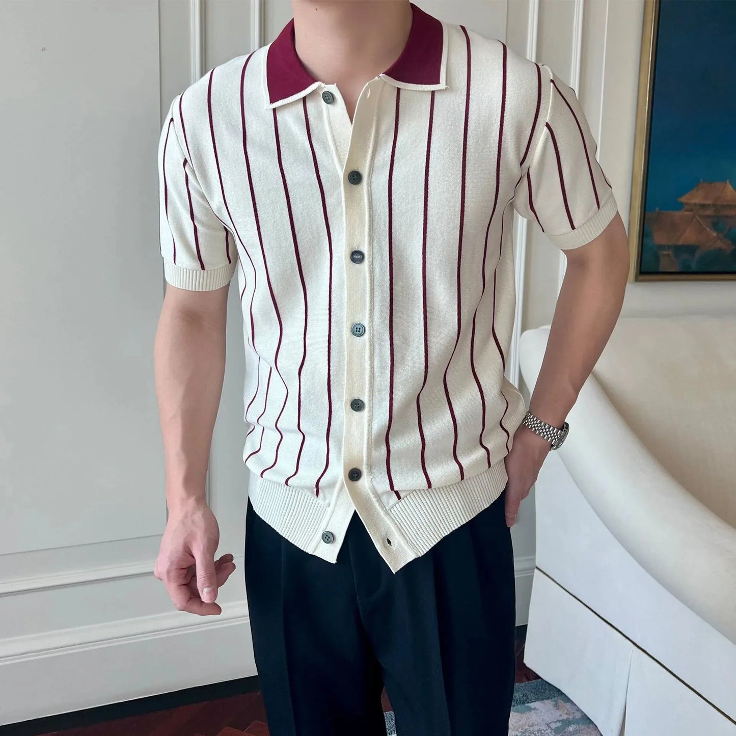 Polo de Malha com Corte Relaxado - Vyeto