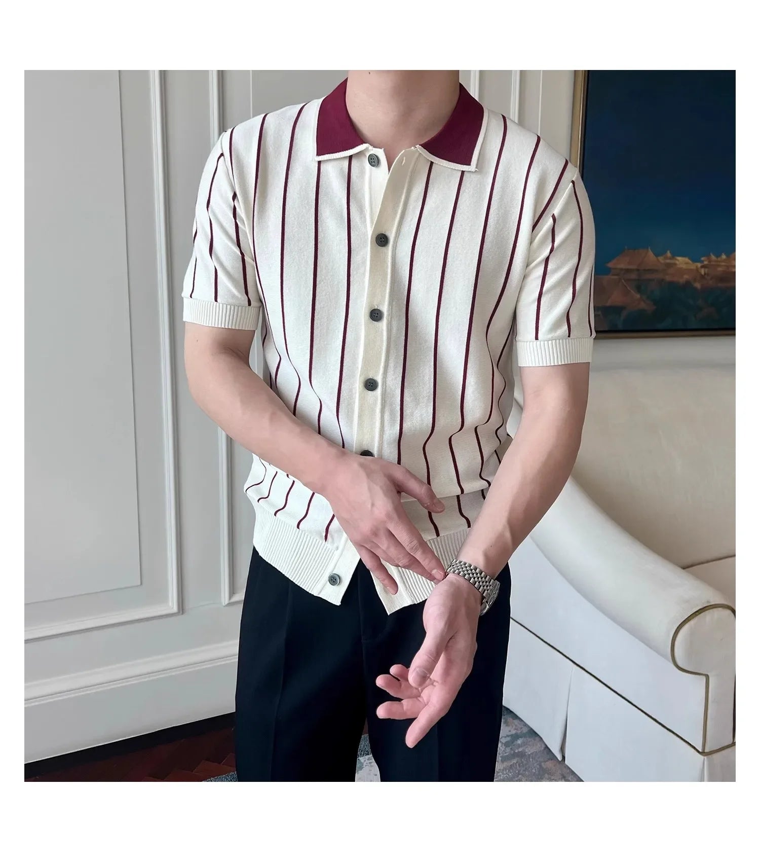 Polo de Malha com Corte Relaxado - Vyeto